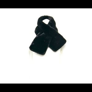 Lauren Conrad Black Faux Fur Scarf